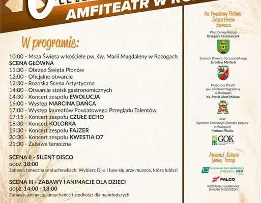 Święto Plonów w Rozogach – sprawdź program wydarzenia