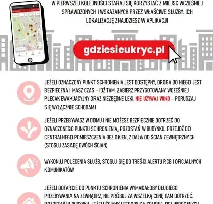 Szczytno: strażacy apelują o zapoznanie się z instrukcją reagowania na atak z powietrza