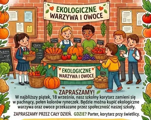 Kiermasz ekologiczny w szkole w Pasymiu – 18 września