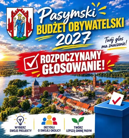 Pasymski Budżet Obywatelski 2027: Trzy projekty w głosowaniu, decyzja do 2 października