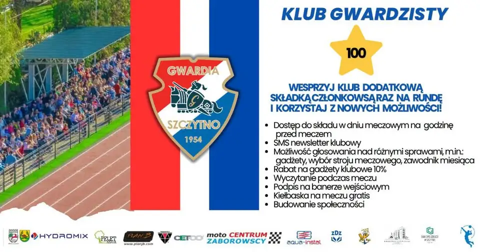 Klub Gwardzisty w Szczytnie – nowa inicjatywa dla kibiców