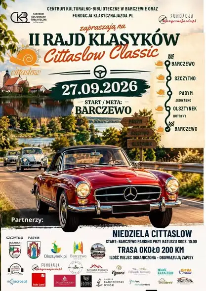 Tydzień Cittaslow w Pasymiu – kabaret, wystawa i rajd klasyków