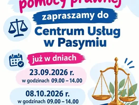 Bezpłatna pomoc prawna w Pasymiu – zapisz się na konsultację