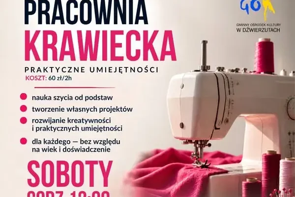 Nowa przygoda krawiecka w Gminnym Ośrodku Kultury w Dźwierzutach