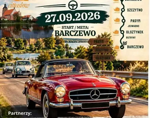 II Rajd Klasyków Cittaslow Classic przejedzie przez Pasym