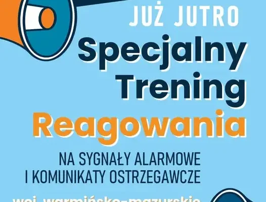 Specjalny Trening Reagowania na sygnały alarmowe – już dziś w dwóch województwach