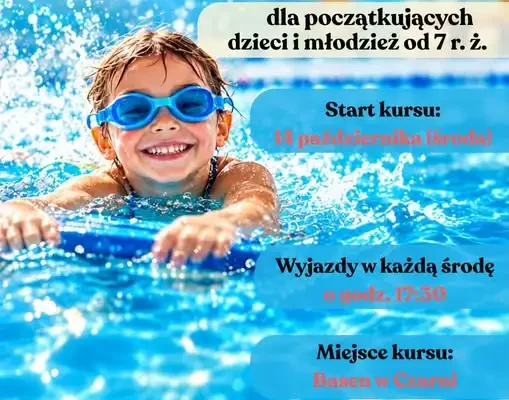 Kurs nauki pływania dla dzieci i młodzieży w Gminie Rozogi – ruszają zapisy
