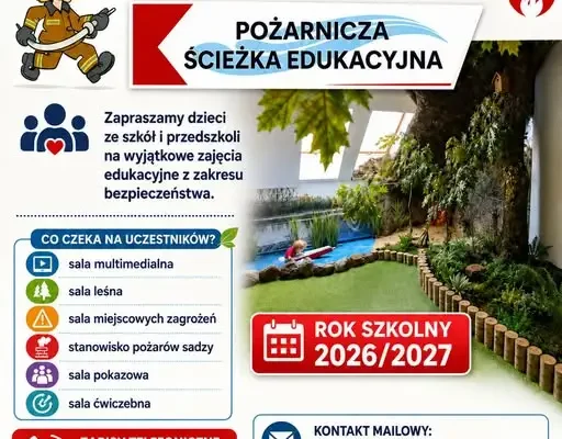 Strażacy ze Szczytna zapraszają szkoły i przedszkola na Pożarniczą Ścieżkę Edukacyjną