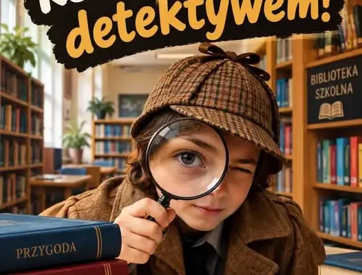 Zostań książkowym detektywem – biblioteka szkolna zaprasza do zabawy