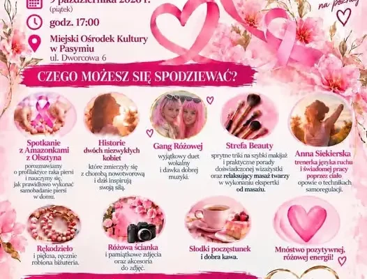 Różowe Spotkanie Kobiet w Pasymiu – zadbaj o siebie i swoje zdrowie