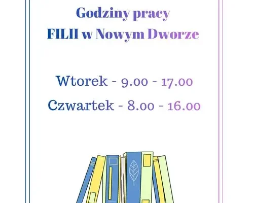 Filia biblioteki w Nowym Dworze wznawia działalność od 13 października