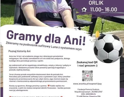 Mecz charytatywny w Dźwierzutach dla 14-letniej Ani