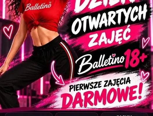 Dzień Otwarty Balletino 18+ w Pasymiu – bezpłatne zajęcia taneczne dla pań