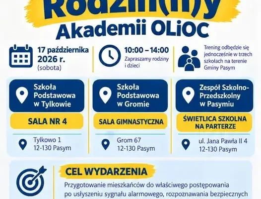 Krajowy Trening Rodzin(n)y w Gminie Pasym – naucz się reagować na zagrożenia