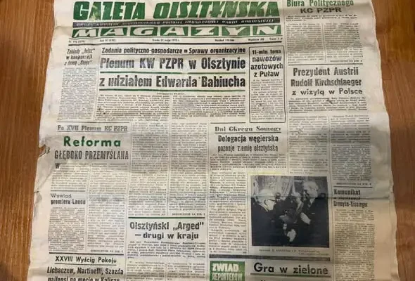 Remont w pasymskim urzędzie odkrył gazetę sprzed 51 lat