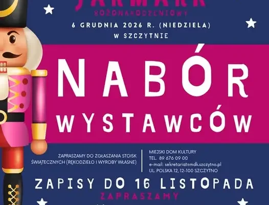Szczytno szuka wystawców na IX Rodzinny Jarmark Bożonarodzeniowy