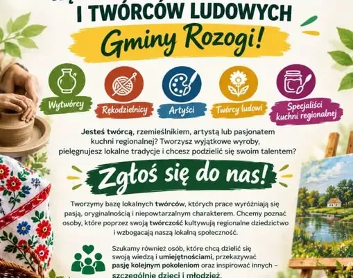 GOK Rozogi szuka lokalnych talentów: rękodzielników, artystów i twórców ludowych